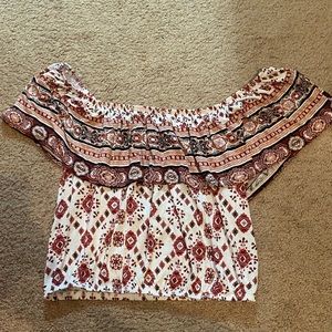 Francescas off shoulder top size large